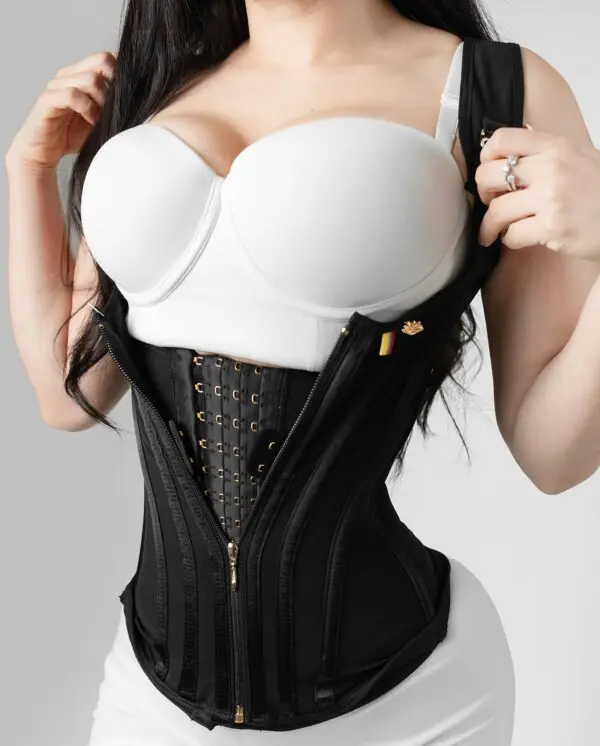 Chaleco Faja Colombiana Extra Largo | 3 Filas de Ajuste | Original Dulce Reyes