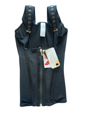 Chaleco faja colombiano extra largo con soporte en hombro color negro