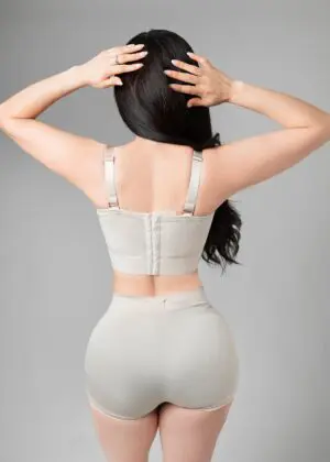 brasier bustier strapless sin relleno negro beige Dulce Reyes