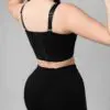 brasier bustier strapless sin relleno negro beige Dulce Reyes