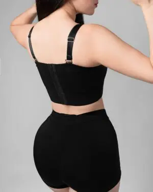 brasier bustier strapless sin relleno negro beige Dulce Reyes