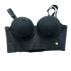 brasier bustier strapless sin relleno negro beige Dulce Reyes