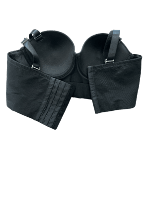 brasier bustier strapless sin relleno negro beige Dulce Reyes