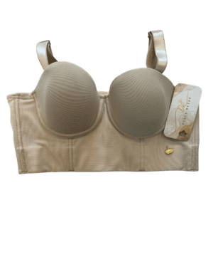 brasier bustier strapless sin relleno negro beige Dulce Reyes