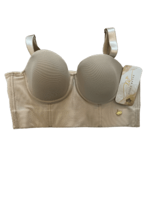 brasier bustier strapless sin relleno negro beige Dulce Reyes