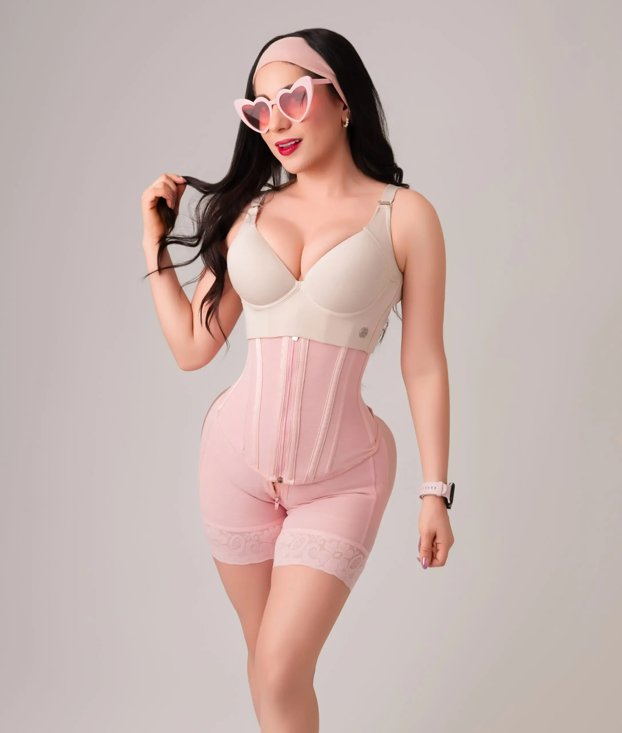 cinturilla rosa perfil