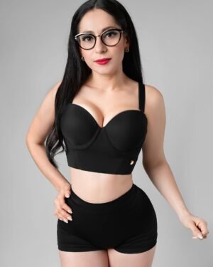 brasier bustier strapless sin relleno negro beige Dulce Reyes