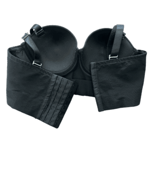 brasier bustier strapless sin relleno negro beige Dulce Reyes
